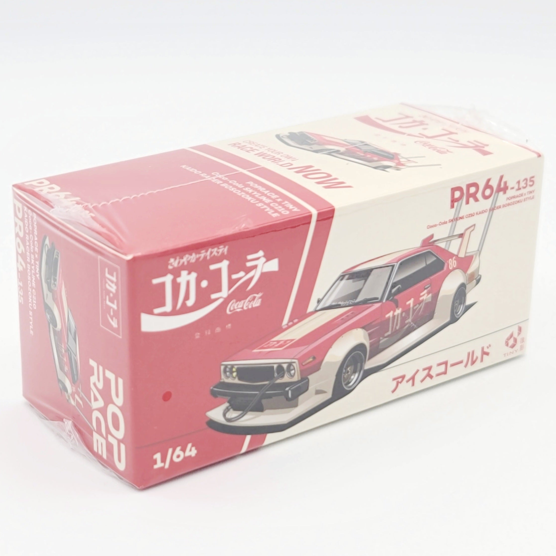 Pop Race Nissan Skyline C210 Kaido Racer Bososuko Style - 1:64, Coca-Cola (2025 Limited Edition)